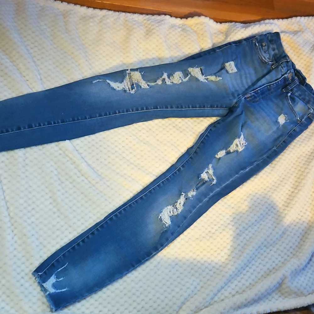 Aeropostale Distressed Blue Women's Jeans